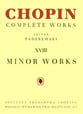 Minor Works piano sheet music cover